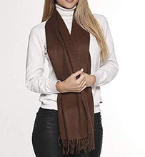 Load image into Gallery viewer, Great Natural Alpaca 100% baby alpaca scarf chocolate brown color - GreatNaturalAlpaca