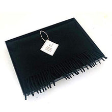 Load image into Gallery viewer, Great Natural Alpaca 100% baby alpaca scarf black color - GreatNaturalAlpaca