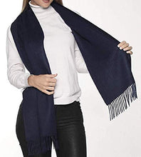 Load image into Gallery viewer, Great Natural Alpaca 100% Baby Alpaca scarf navy blue colour - GreatNaturalAlpaca