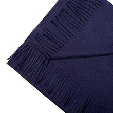 Load image into Gallery viewer, Great Natural Alpaca 100% Baby Alpaca scarf navy blue colour - GreatNaturalAlpaca