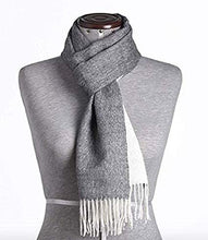 Load image into Gallery viewer, Great Natural Alpaca 100% Baby Alpaca scarf grey-white colour - GreatNaturalAlpaca
