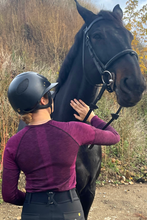 Load image into Gallery viewer, LANA dark pink unisex merino wool thermal blouse