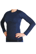 Load image into Gallery viewer, LANA dark blue unisex merino wool thermal top