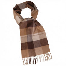 Load image into Gallery viewer, Beige brown red alpaca scarf texture detail - Soft baby alpaca wool