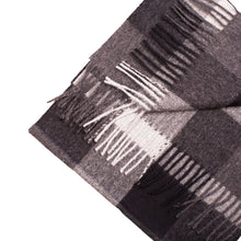 Load image into Gallery viewer, Black alpaca scarf texture detail - Soft baby alpaca wool