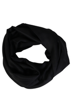 Load image into Gallery viewer, Black baby alpaca silk blend scarf - Handmade in Peru | Great Natural Alpaca
