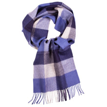 Load image into Gallery viewer, Blue alpaca scarf texture detail - Soft baby alpaca wool