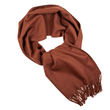 Load image into Gallery viewer, Brown chocolate alpaca scarf texture detail - Soft baby alpaca wool