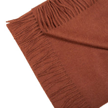 Load image into Gallery viewer, Handwoven baby alpaca wool scarf in brown chocolate - Peruvian artisan craft