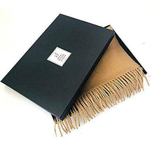 Load image into Gallery viewer, Camel handmade alpaca scarf - Premium hypoallergenic baby alpaca wool