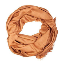 Load image into Gallery viewer, Camel baby alpaca silk blend shawl - Handmade in Peru | Great Natural Alpaca