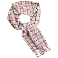 Load image into Gallery viewer, Grey red alpaca scarf texture detail - Soft baby alpaca wool
