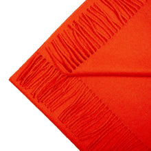 Load image into Gallery viewer, Handwoven baby alpaca wool scarf in orange - Peruvian artisan craft