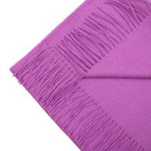 Load image into Gallery viewer, Handwoven baby alpaca wool scarf in purple - Peruvian artisan craft