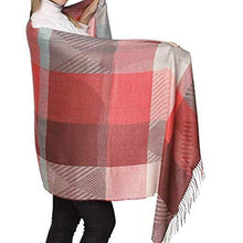 Load image into Gallery viewer, Red handmade alpaca shawl - Premium hypoallergenic baby alpaca silk blend