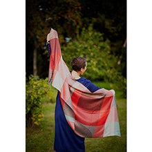 Load image into Gallery viewer, Red handmade alpaca shawl - Premium hypoallergenic baby alpaca silk blend