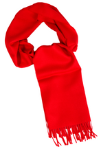Load image into Gallery viewer, Red alpaca scarf texture detail - Soft baby alpaca wool