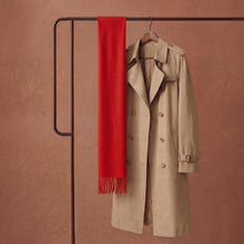 Load image into Gallery viewer, Red baby alpaca wool scarf - Handmade in Peru | Great Natural Alpaca