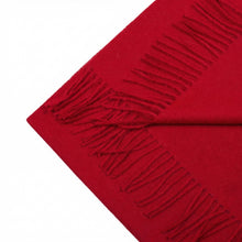 Load image into Gallery viewer, Red bordeaux alpaca scarf texture detail - Soft baby alpaca wool