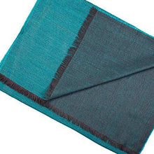 Load image into Gallery viewer, Turquoise alpaca shawl texture detail - Soft baby alpaca silk blend