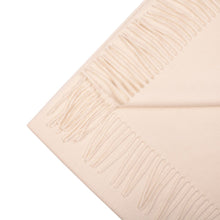 Load image into Gallery viewer, Handwoven baby alpaca wool scarf in white - Peruvian artisan craft