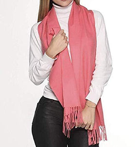 Great Natural Alpaca 100% Baby Alpaca scarf pink colour - GreatNaturalAlpaca