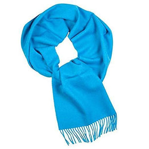 Great Natural Alpaca 100% baby alpaca scarf, blue colour - GreatNaturalAlpaca