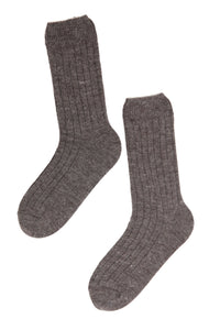 ALPAKA men's dark beige socks