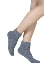 Load image into Gallery viewer, Alpaca wool blue socks for women ALPAKA
