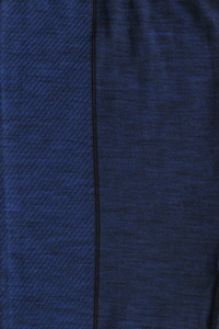 LANA dark blue unisex merino wool thermal top