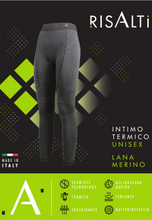 Load image into Gallery viewer, LANA grey unisex merino wool leggings